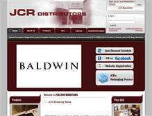 Tablet Screenshot of jcrdistributors.com